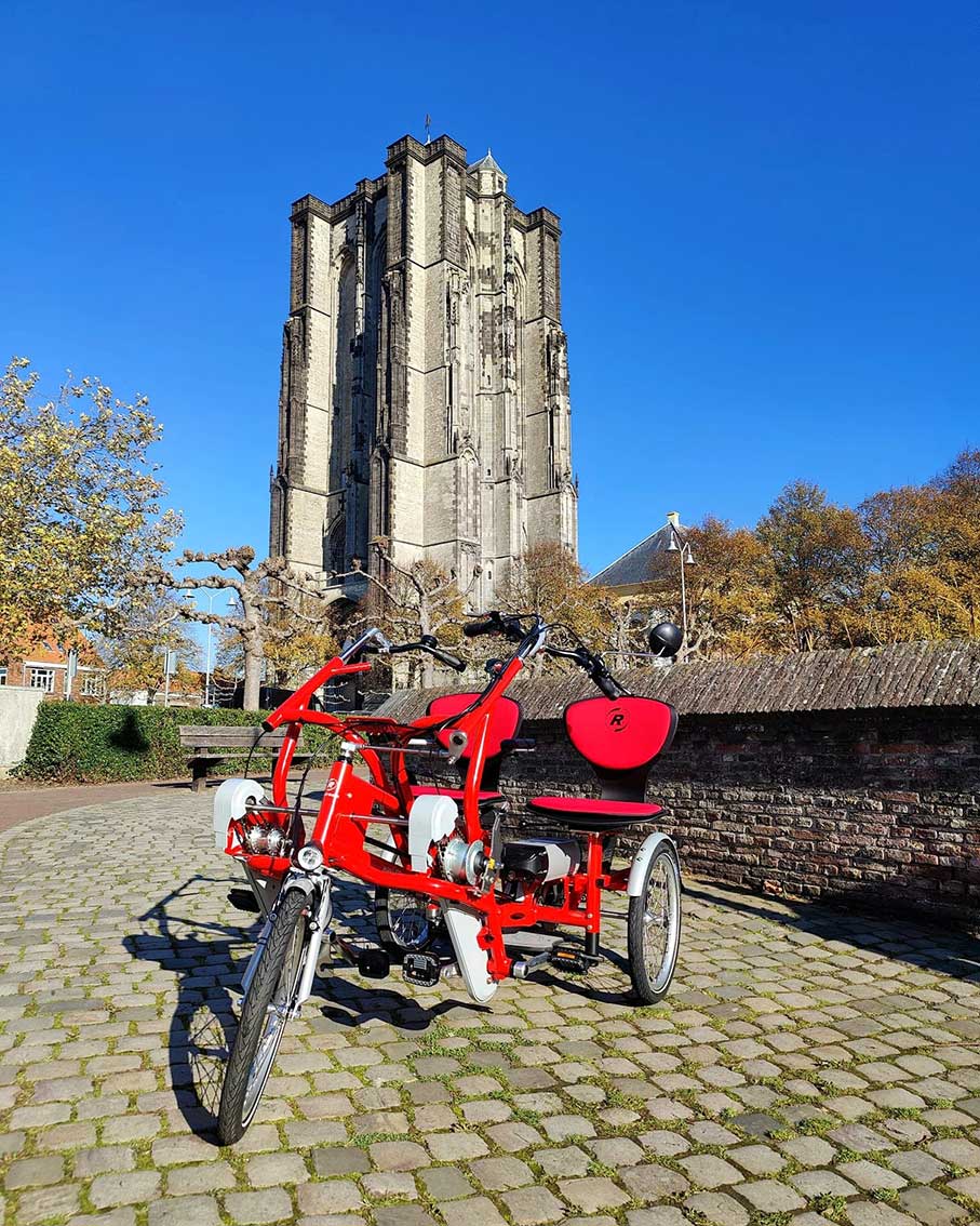 Jan de Jonge fietsen Fun2Go duofiets dikke toren Zierikzee